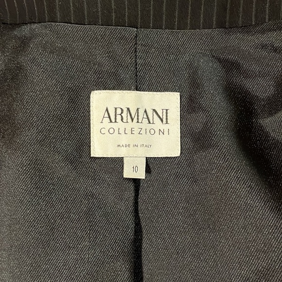 Armani Collezioni Made in Italy Pinstriped Skirt Suit 2 piece - Picture 4 of 16